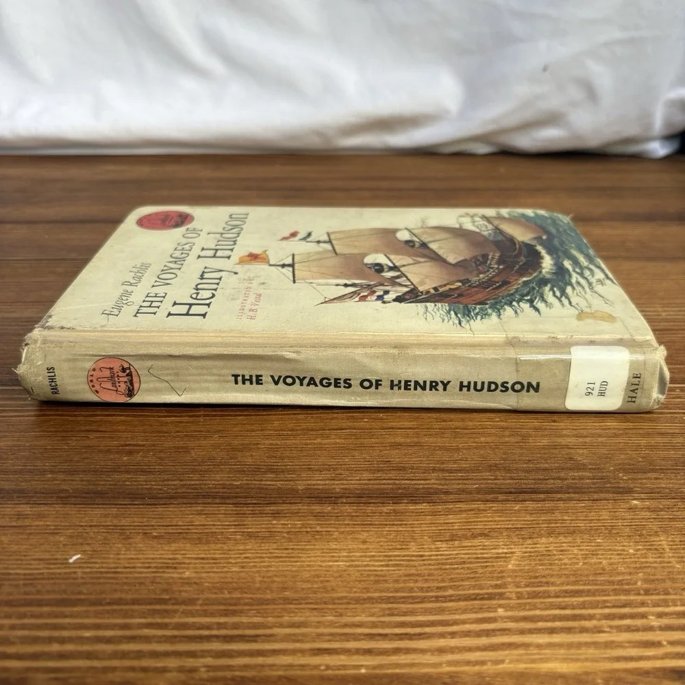 The Voyages of Henry Hudson Eugene Rachlis 1962 Ex Library HC Illustrated